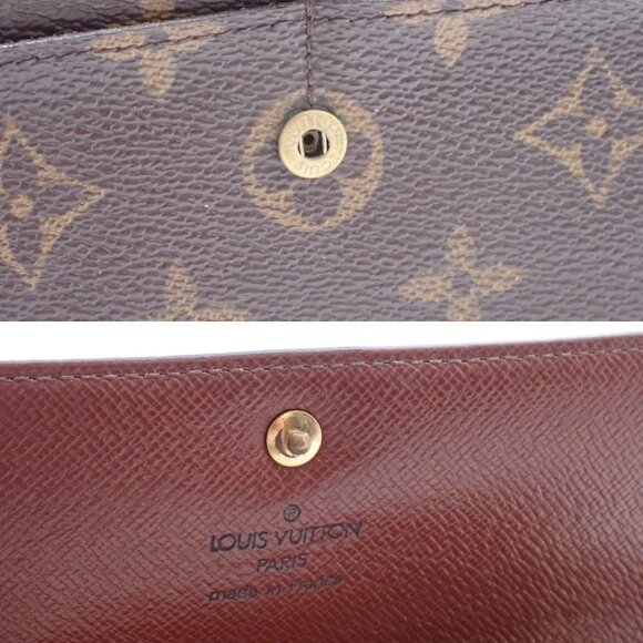 LOUIS VUITTON Porte Monnaie Credit Long Wallet Monogram Leather M61725 07EF435 - Picture 8 of 15
